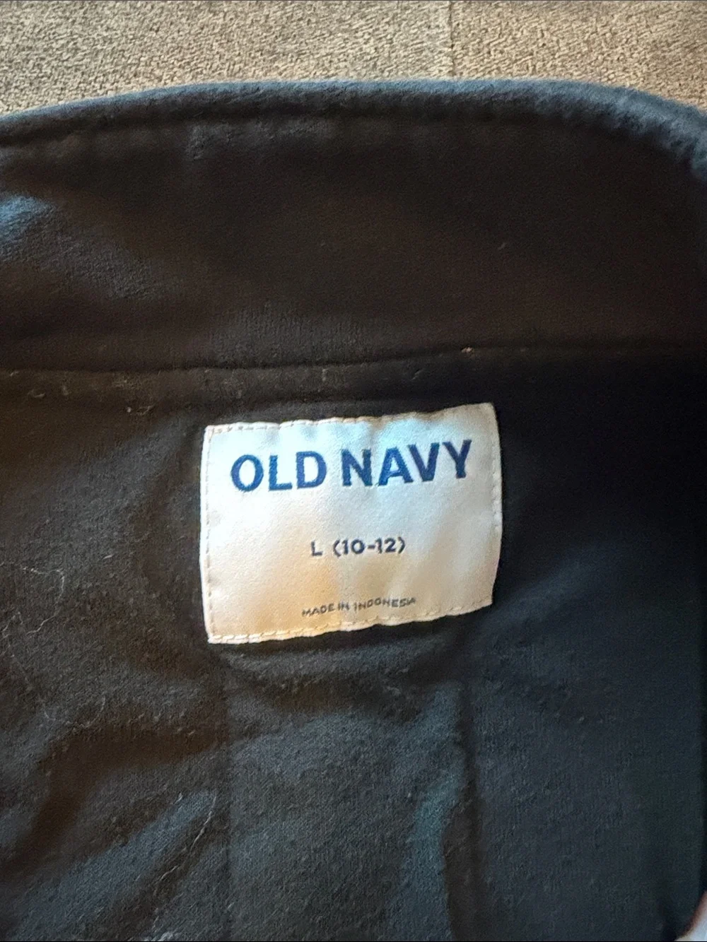 Old Navy Navy Blue Boys Jacket with Bear Patch
